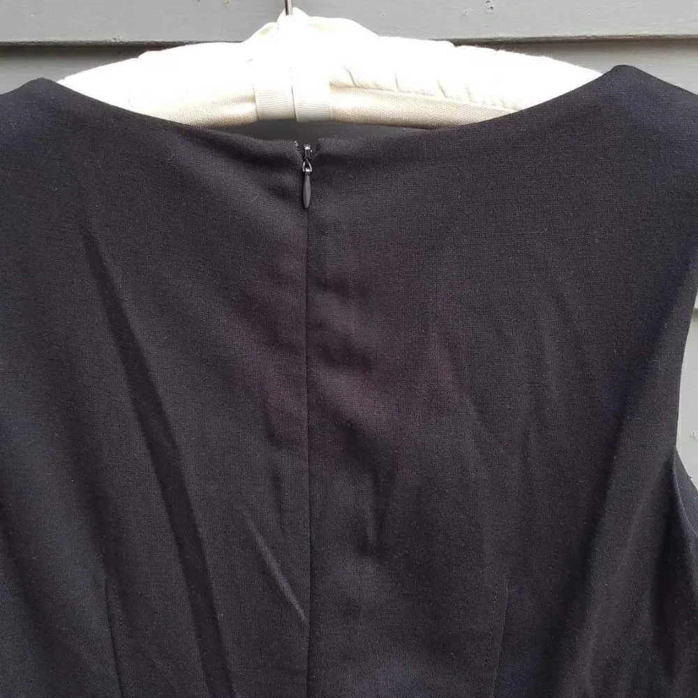 Lauren Ralph Lauren Camel/Black Sheath Dress Size 12
